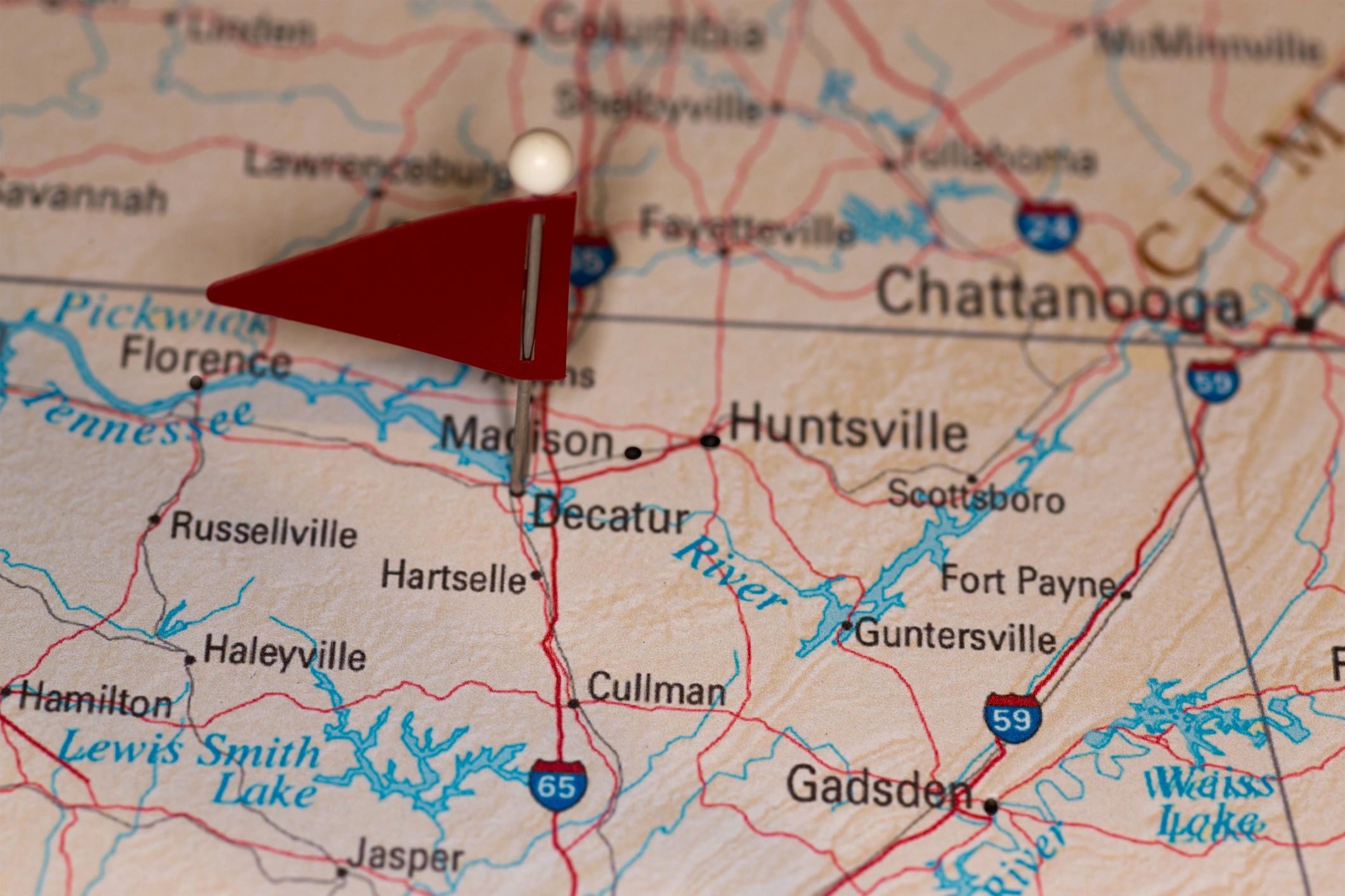 map Decatur Alabama