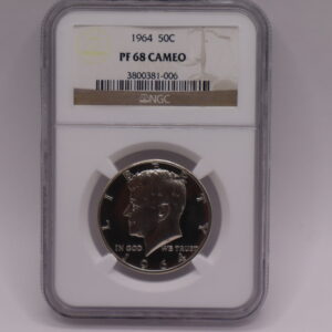 1964 PF-68 Cameo Silver Half Dollar