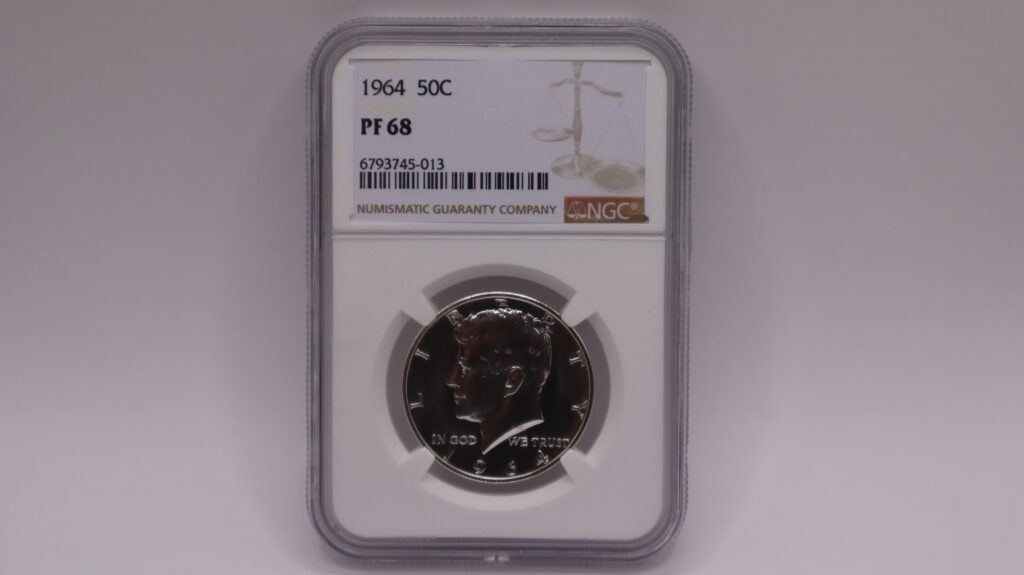 1964 PF-68 Kennedy Silver Half Dollar