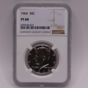 1964 PF-68 Kennedy Silver Half Dollar