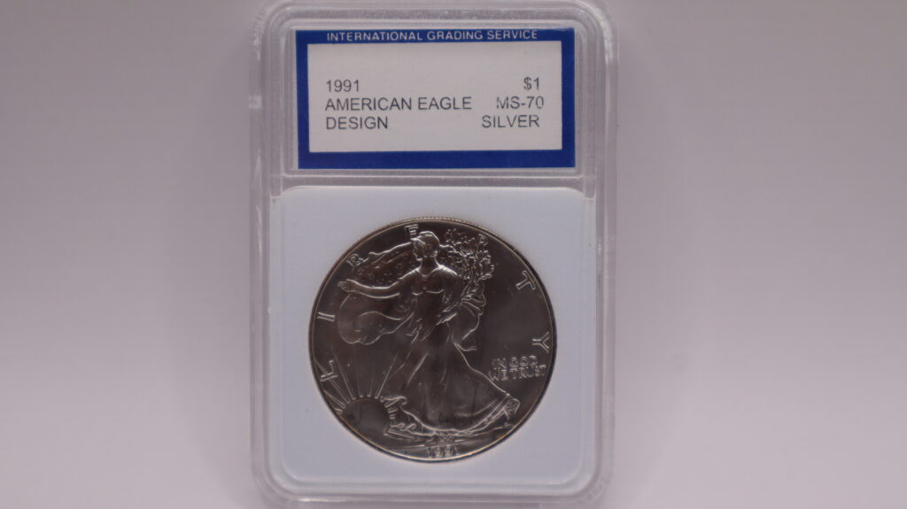1991 American Silver Eagle MS-70