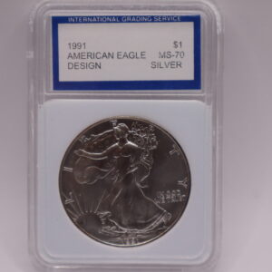 1991 American Silver Eagle MS-70